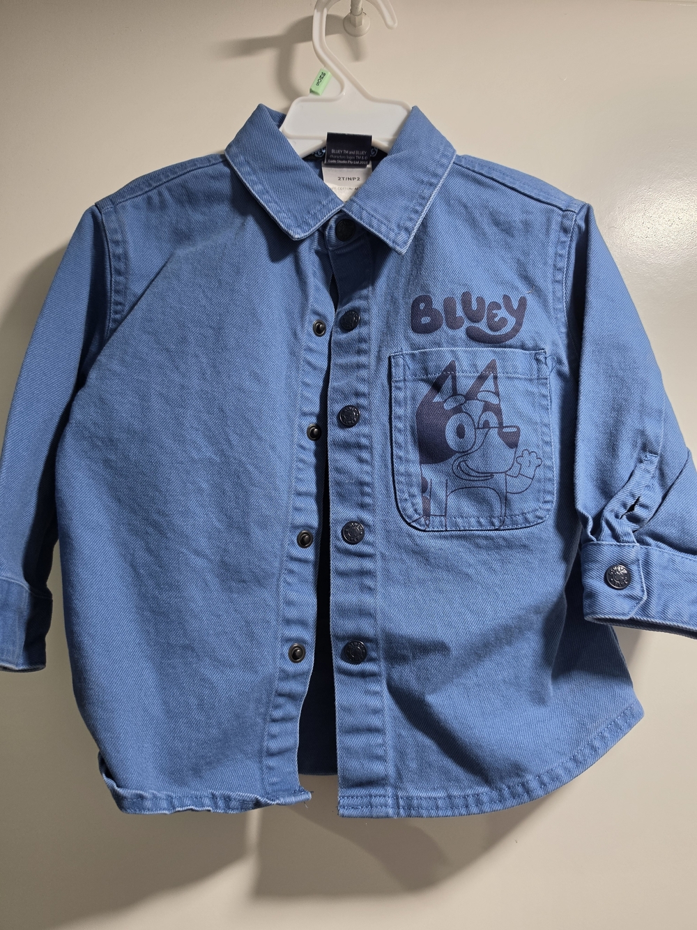 Bluey Kids' Denim Shirt Jacket - Blue